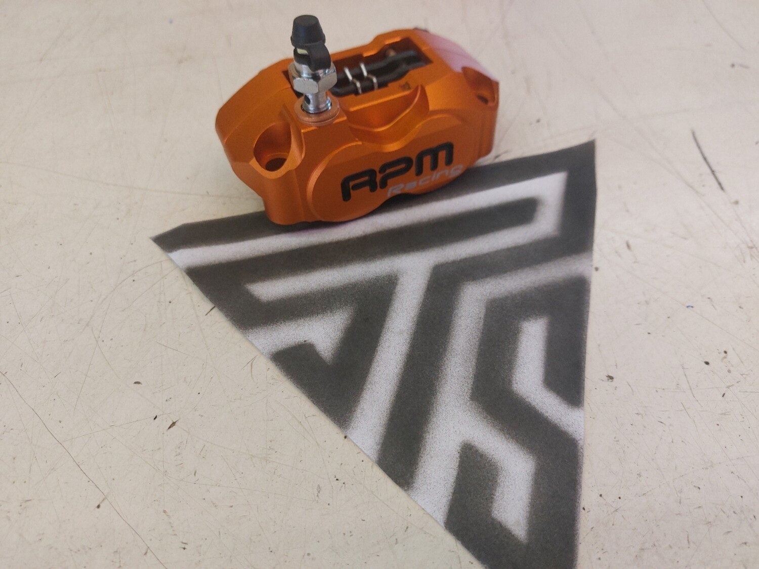caliper 4 piston RPM orange