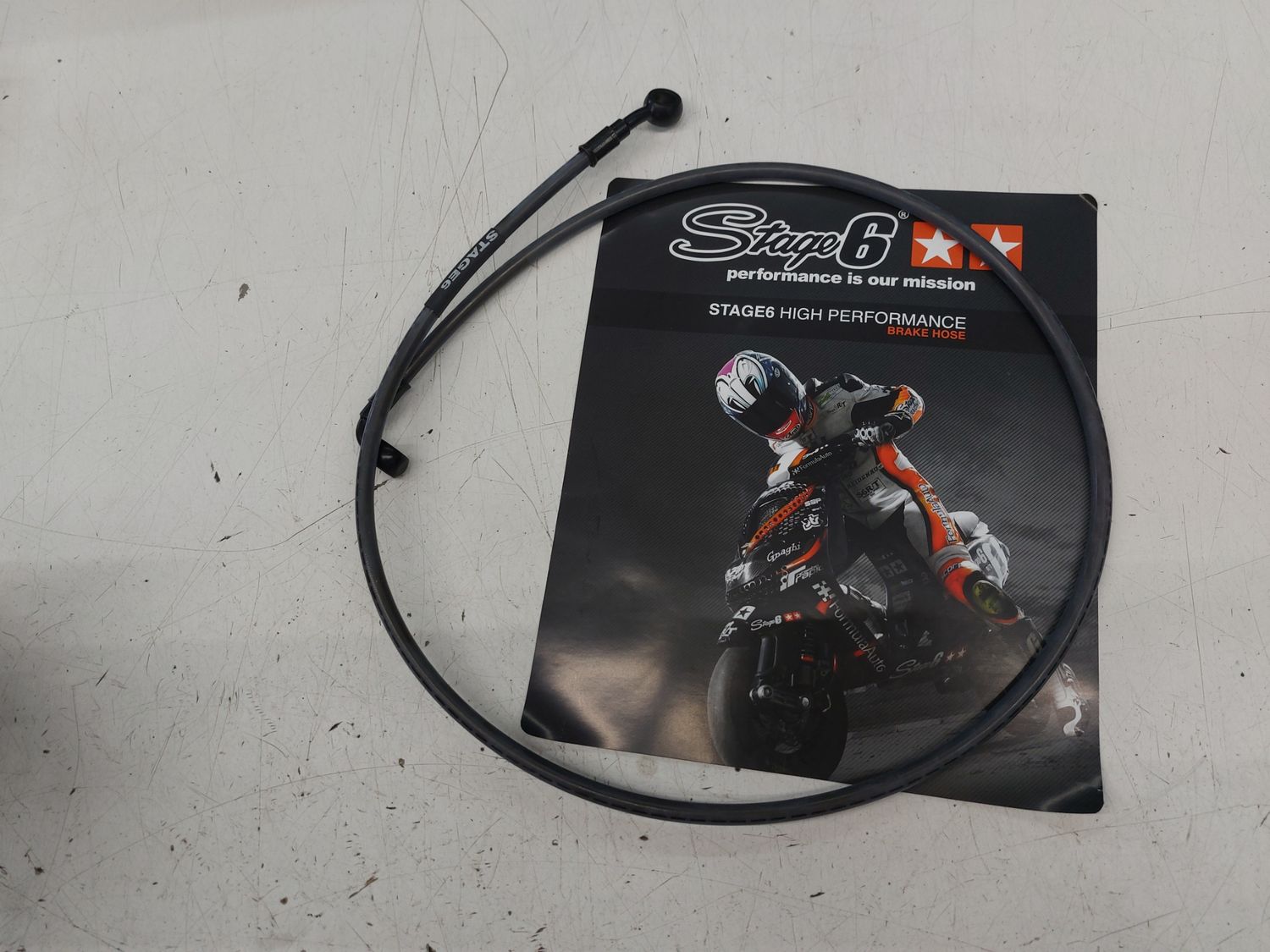 Brake Hose Stage6 Braided Steel Front