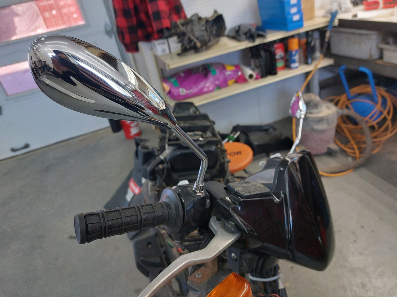 PAIRE MIROIR CHROME M8