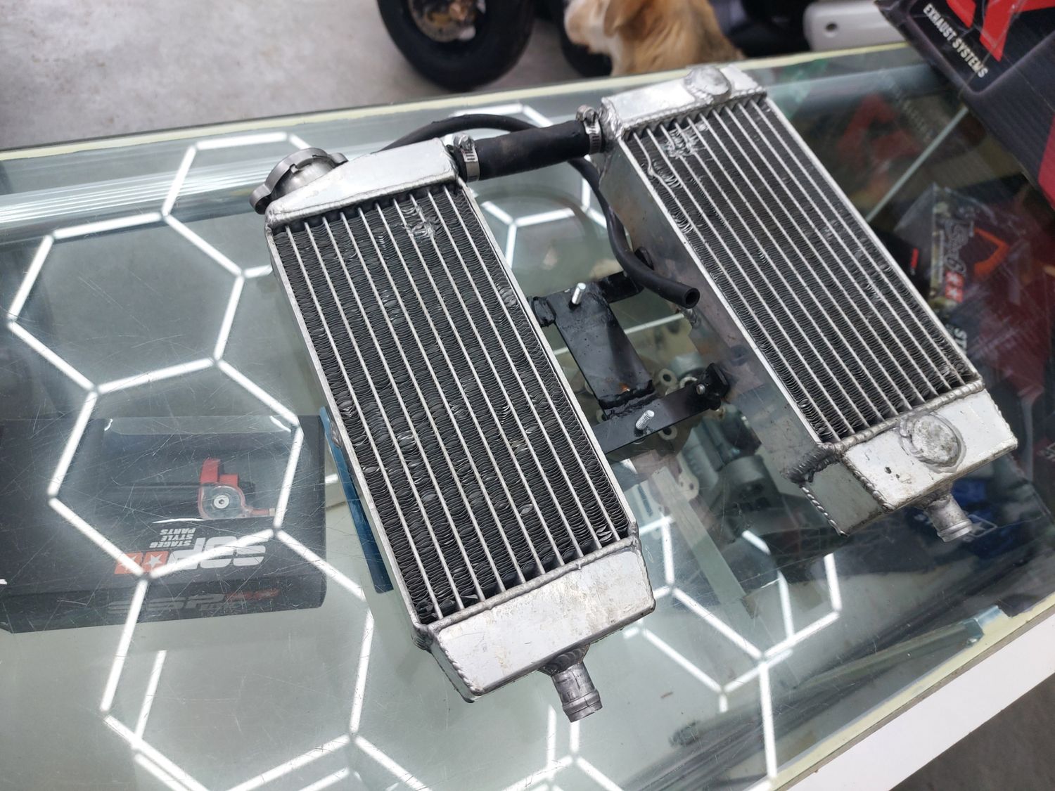 Radiateur  double bolt on bws 2002-2011 (usager)