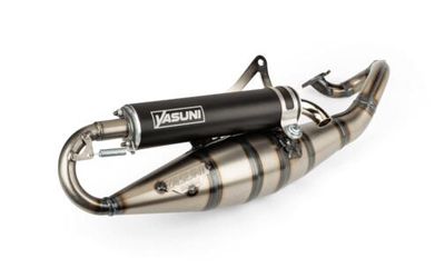 EXHAUST YASUNI R BLACK MINARELLI HORIZONTAL