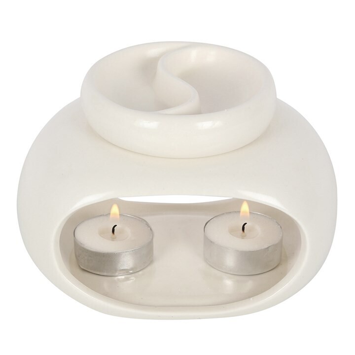 Off White Double Oil / Wax Burner