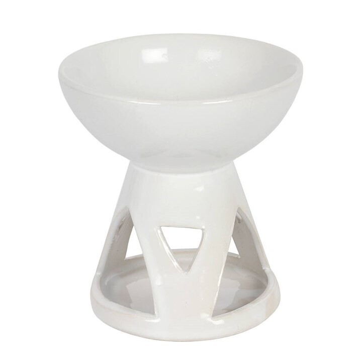White /Black Deep Bowl Oil Burner