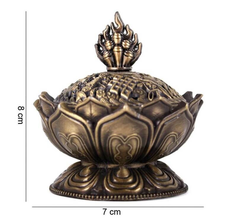 Metal Lotus Incense Cone Holder
