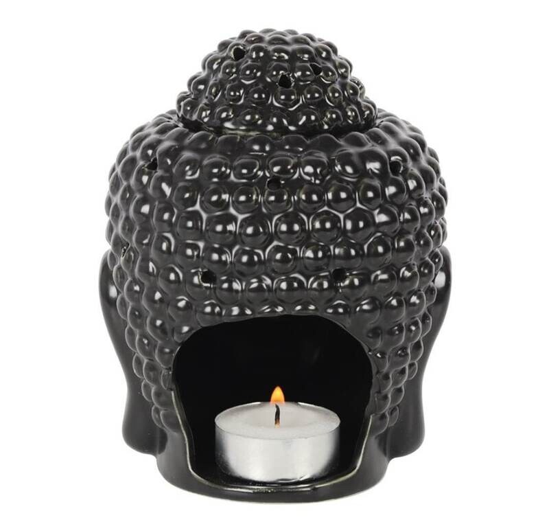 Black Buddha Head Oil Burner