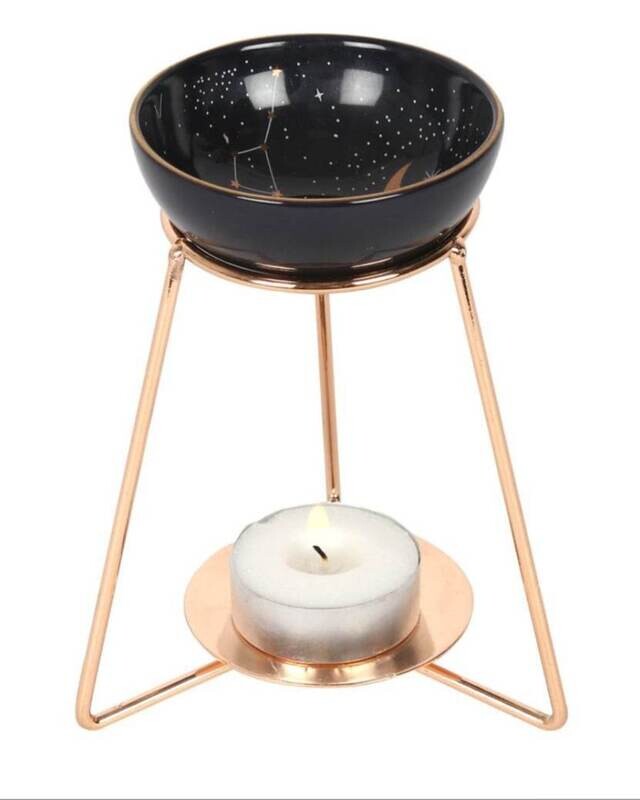 Purple Star Oil Burner on Metal Base