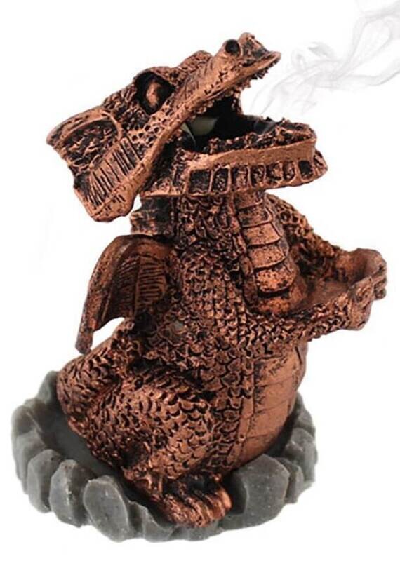 Red Dragon Incense Cone Holder
