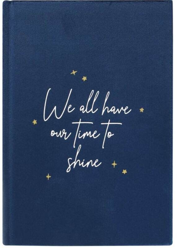 Crescent Moon Velvet Notebook