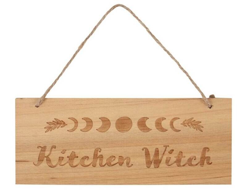 Kitchen Witch Engraved Hanging Sign