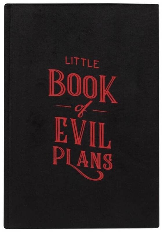 Little Book Of Evil Plans Velvet A5 Notebook