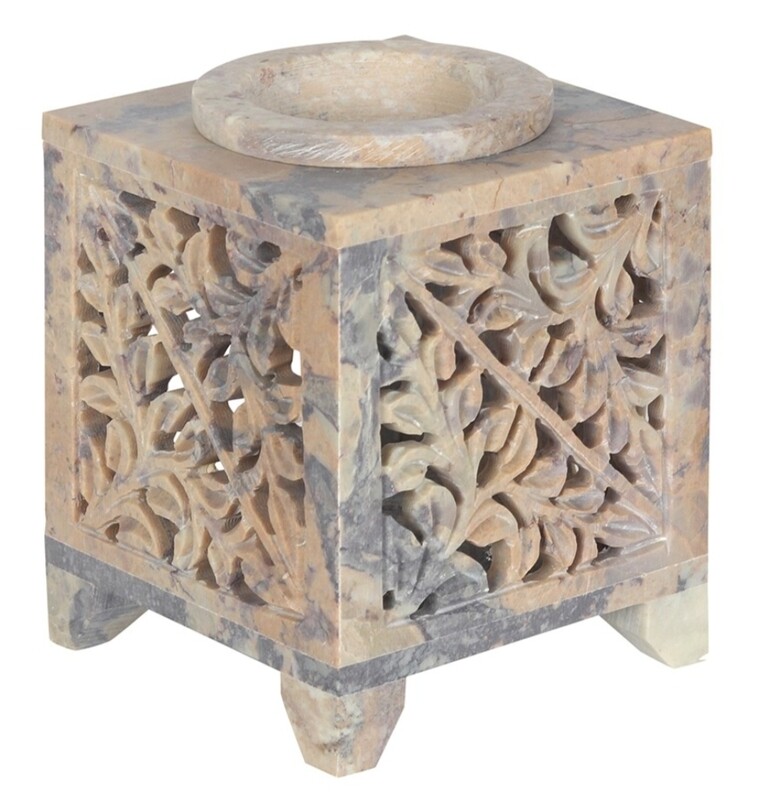 Moroccan Arch Cut-out Soapstone Oil Burner