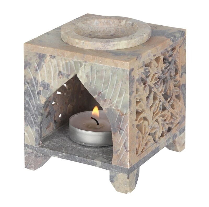 Moroccan Arch Cut-out Soapstone Oil Burner