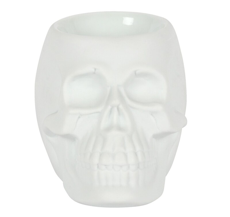 White Skull Oil Burner