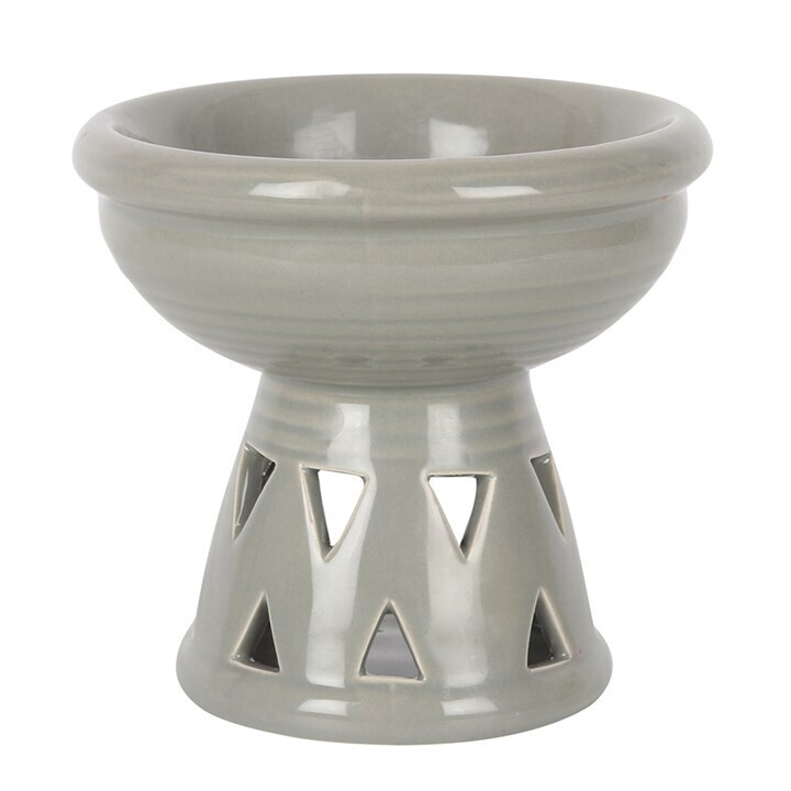 Grey Deep Bowl Oil / Wax / Resin Burner
