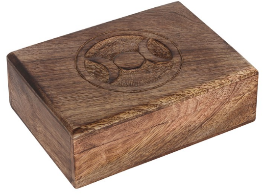 7x5in Triple Moon Tarot Card Box