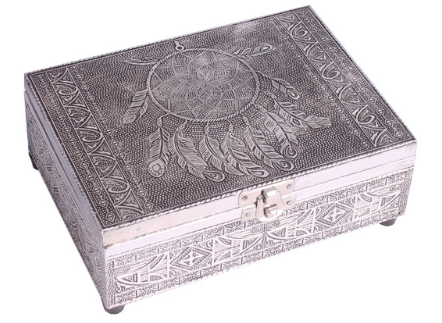 Dreamcatcher Wooden Embossed Storage Box