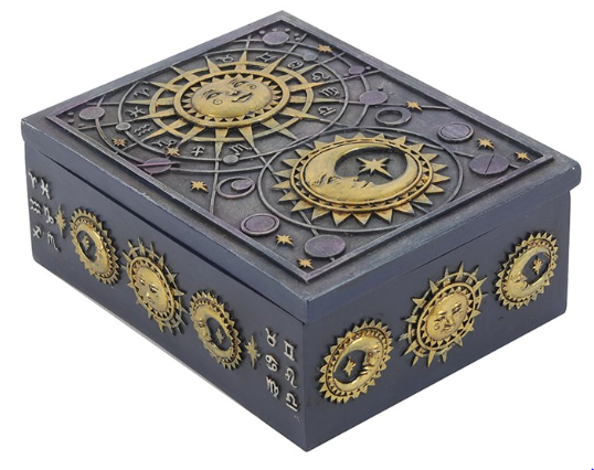 Sun and Moon Resin Storage Box