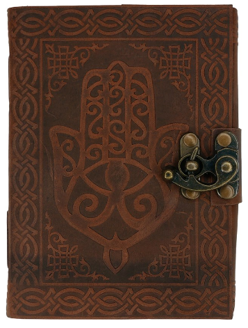 Hamsa Hand Leather Journal