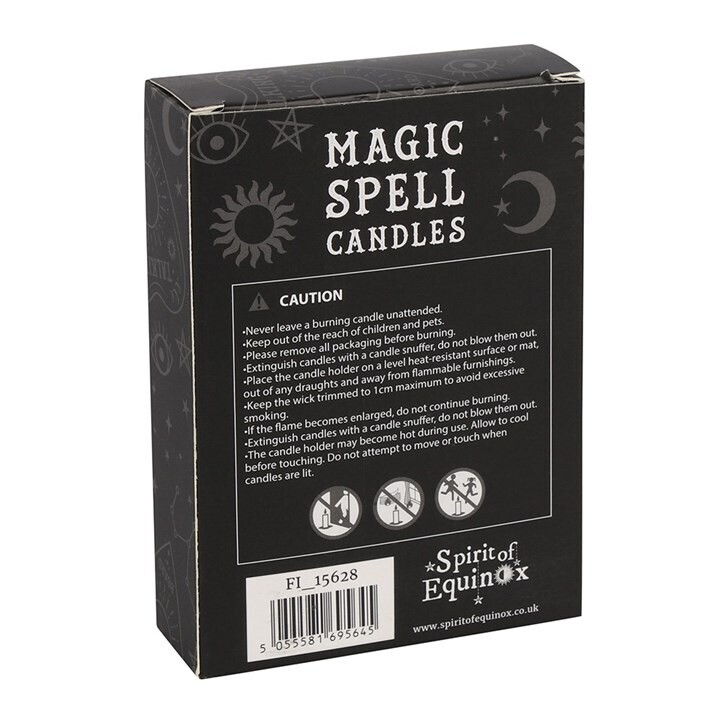 Pack of 12 Orange 'Confidence' Spell Candles
