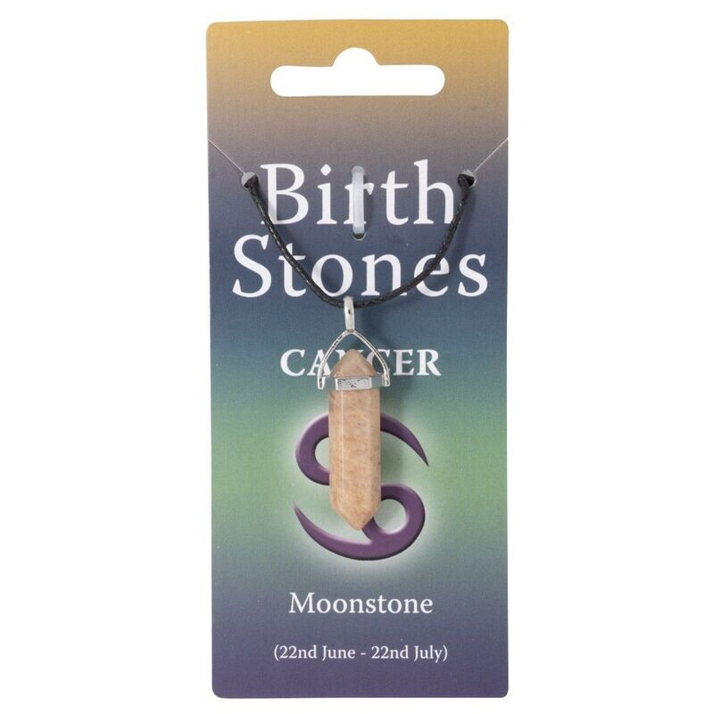 Cancer, Moonstone Birthstone Pendant