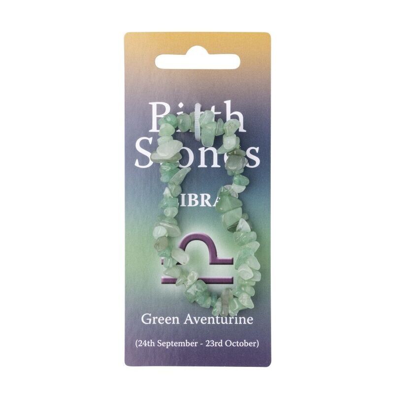Libra, Green Aventurine Birthstone Chip