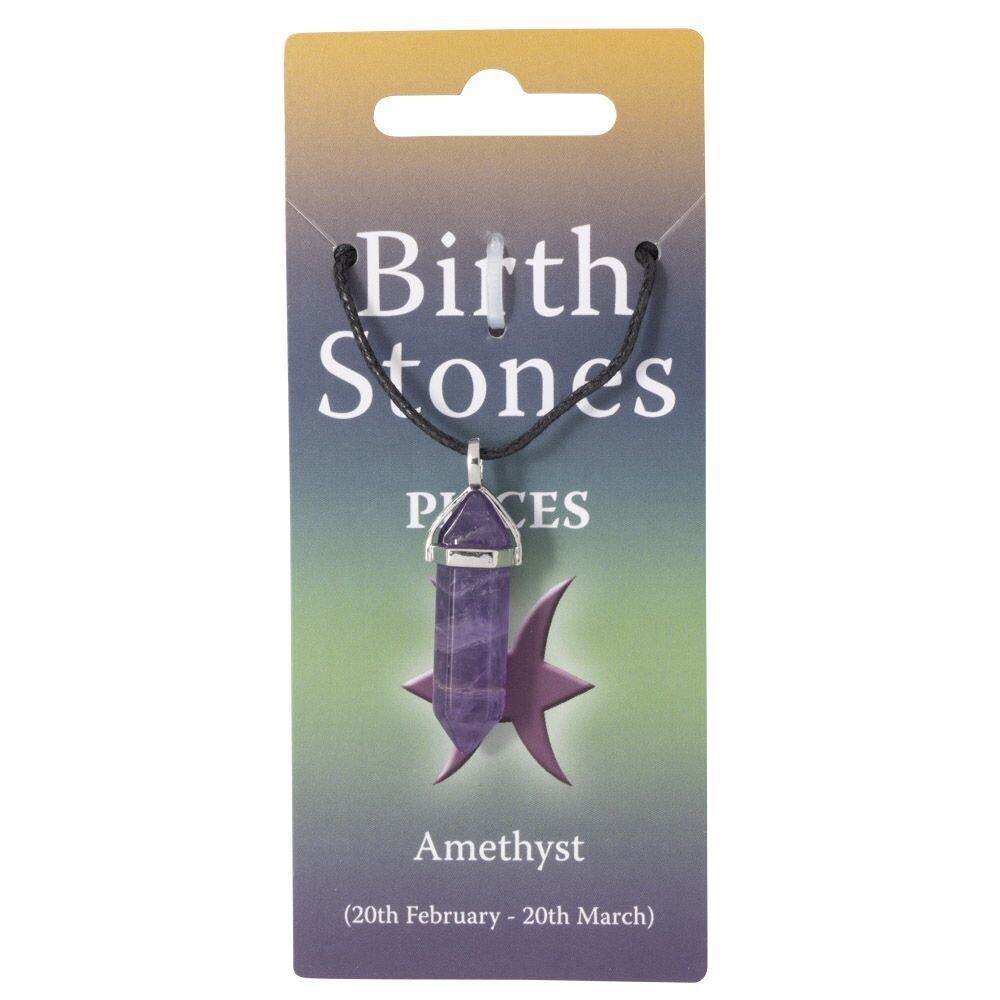 Pisces, Amethyst Birthstone Pendant