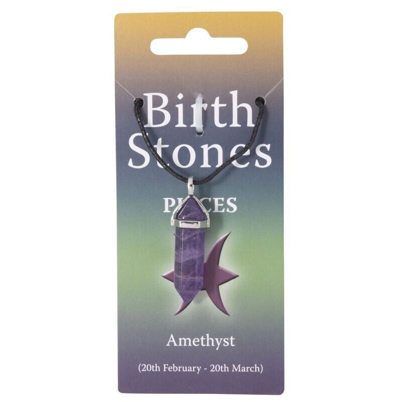 Pisces, Amethyst Birthstone Pendant