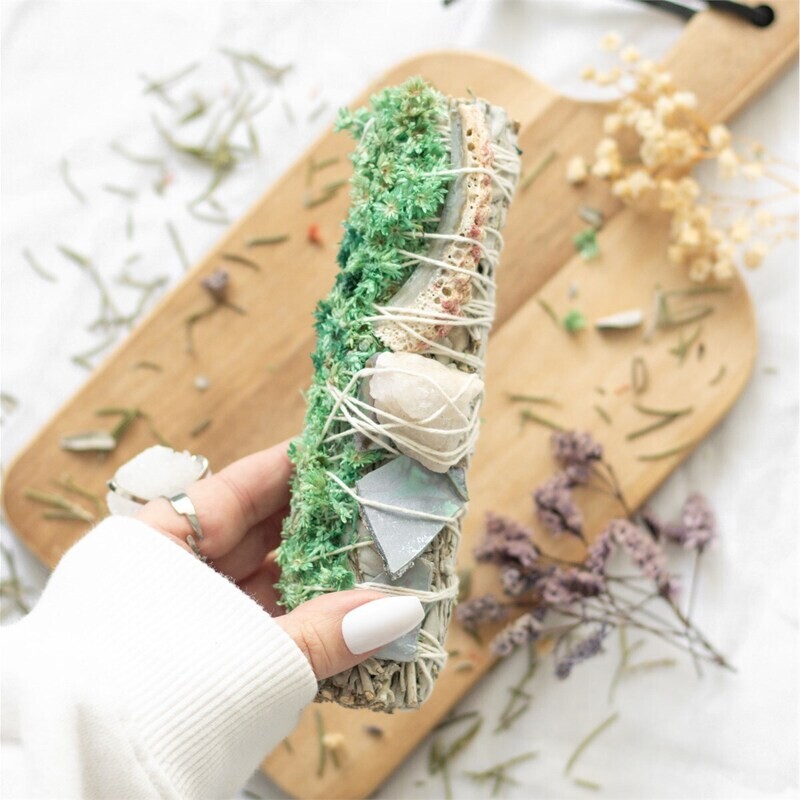 6in Ritual Wand Smudge Stick with White Sage