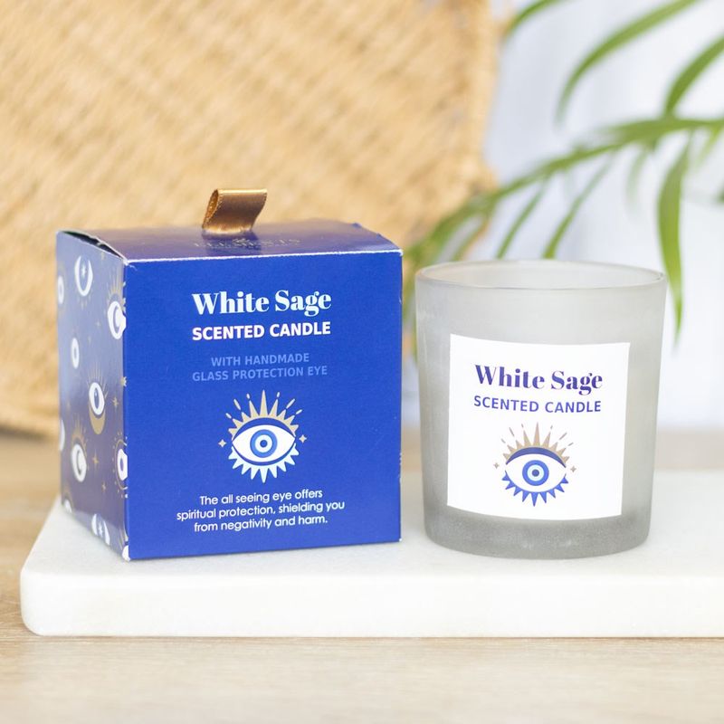All Seeing Eye White Sage Crystal Chip Protection