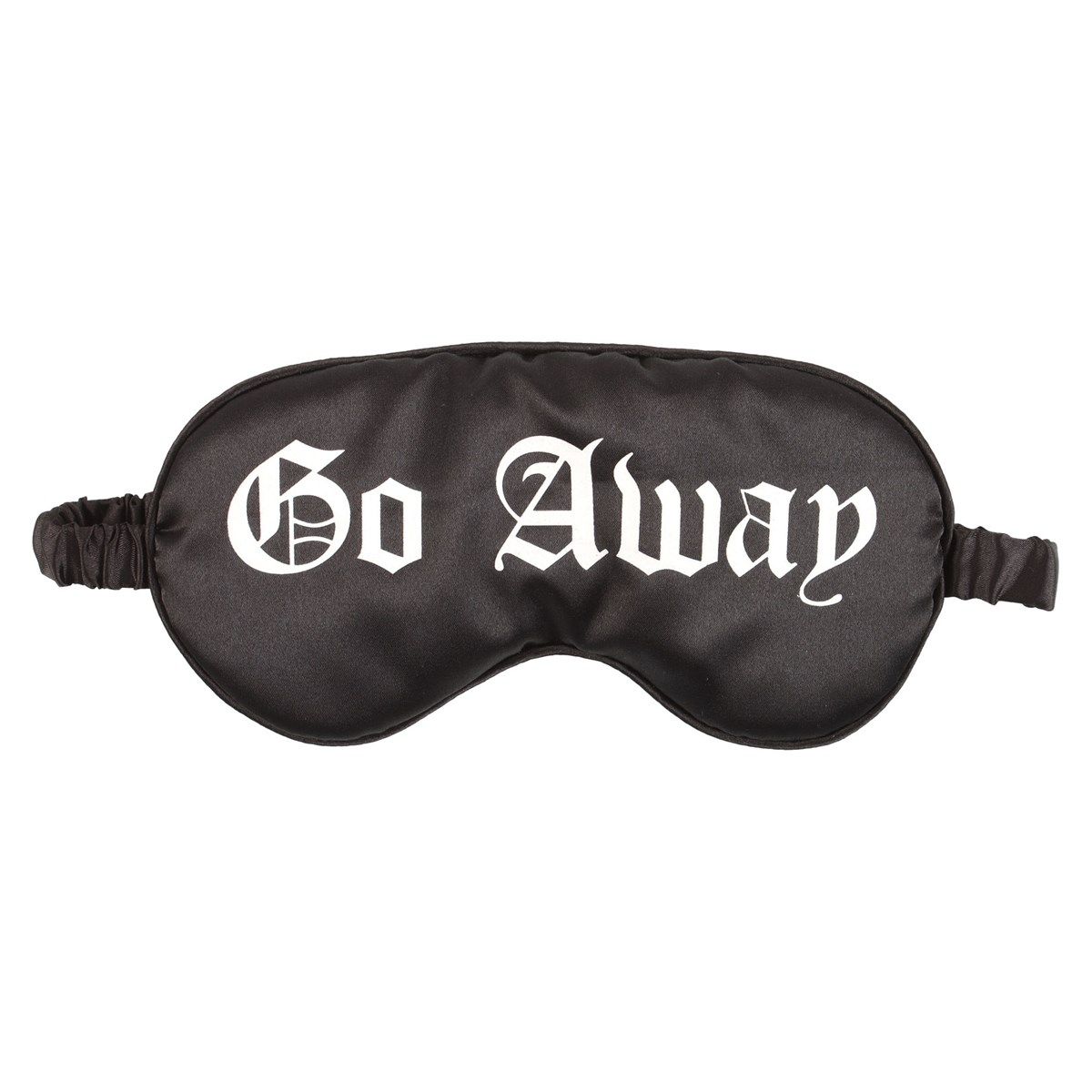 &quot;Go Away&quot; Gothic Satin Sleep Mask