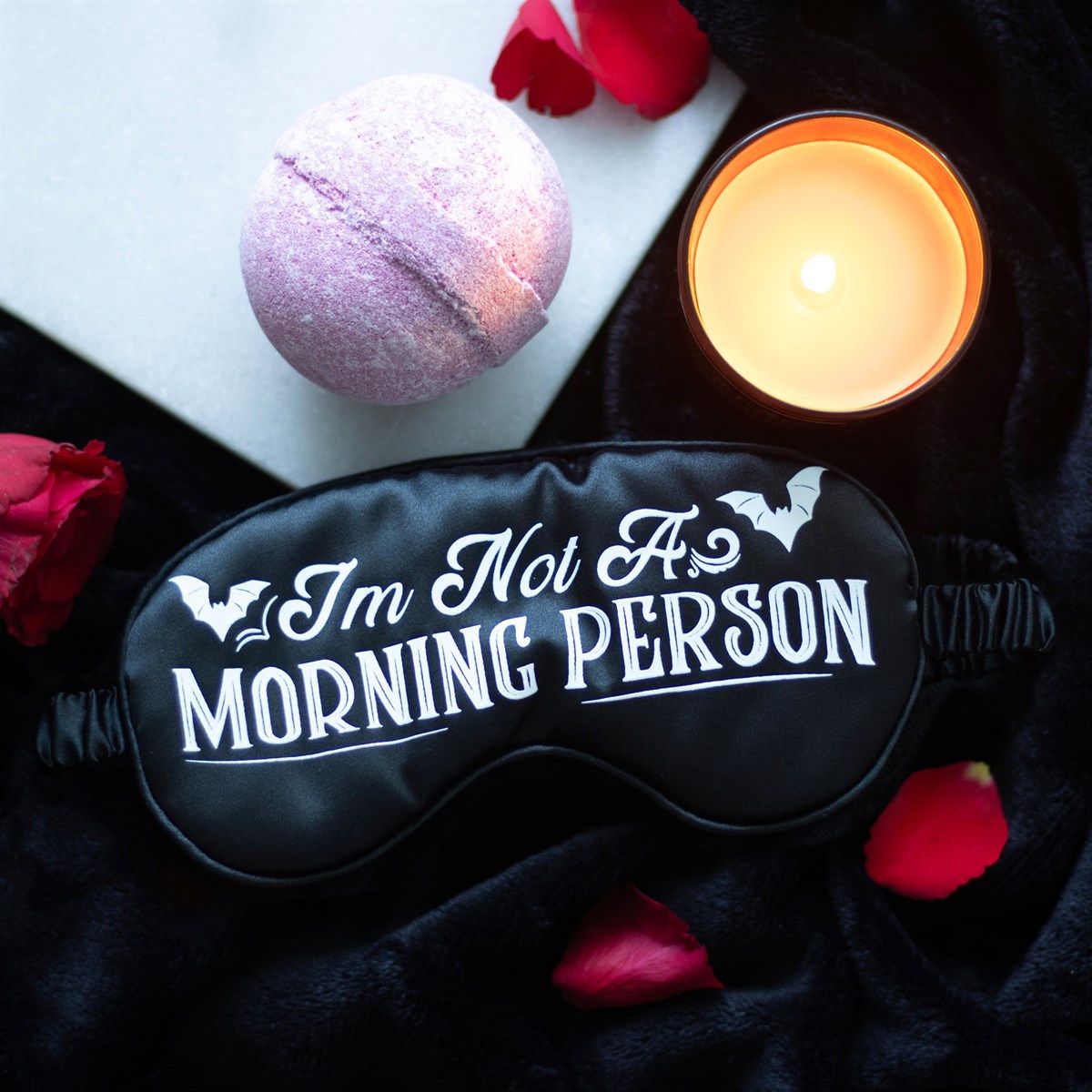 I&#39;m Not a Morning Person Satin Sleep Mask
