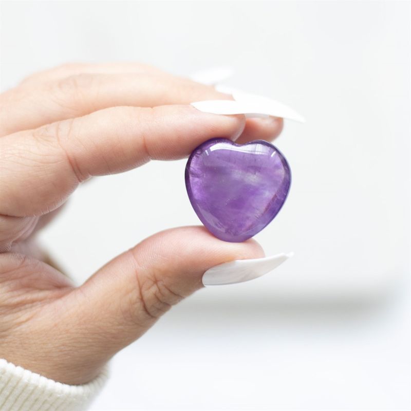 I Love You Rose Quartz Crystal Heart in a Bag