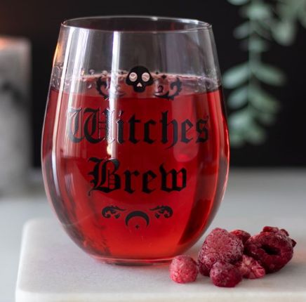 Witches Brew Stemless Wine Glass