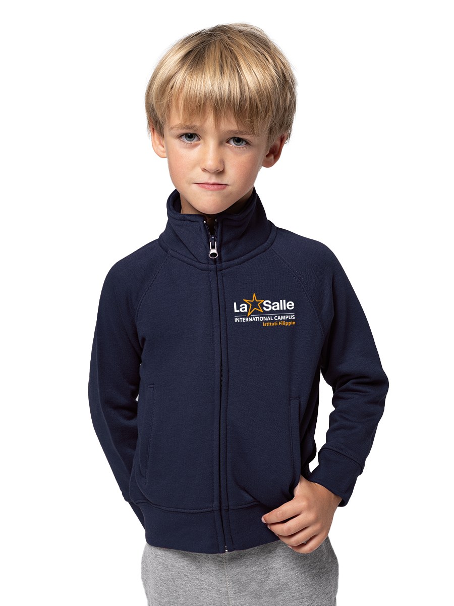 Felpa con zip navy leggera tg. XS 3/4 Felpa con zip navy leggera tg. XS 3/4