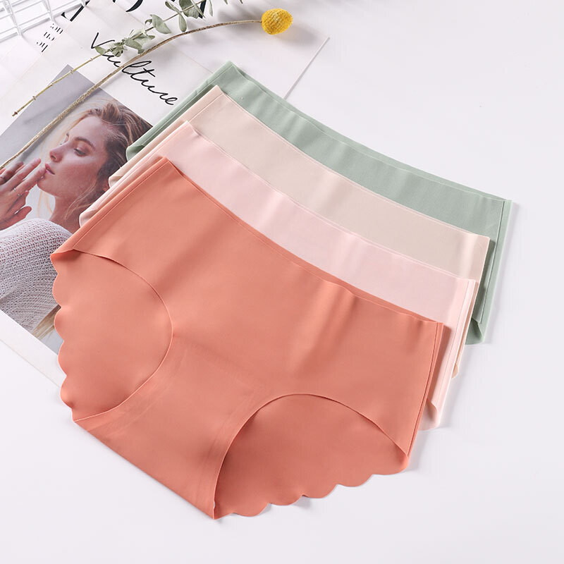 Set of 2 Seamless Panties Breathable Low Waist, Size: M, Color: Mixed Color 2 Panties Per Pack