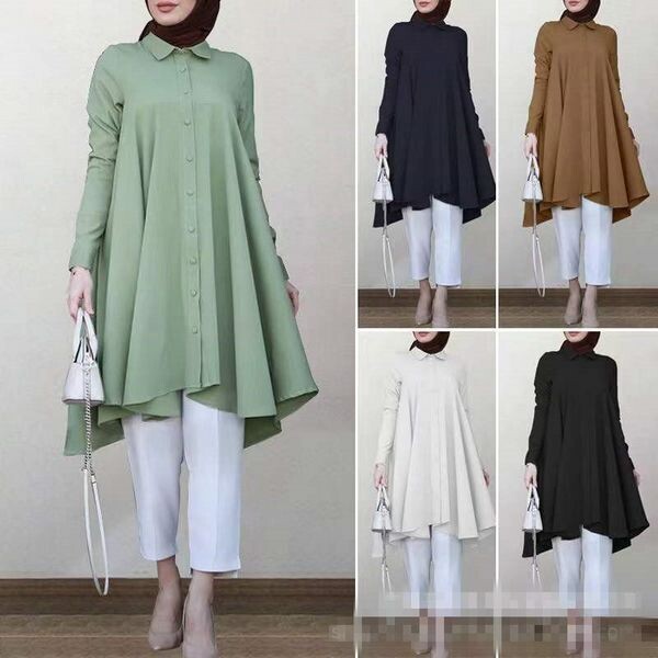 Midi Shirt Dress Long Sleeve