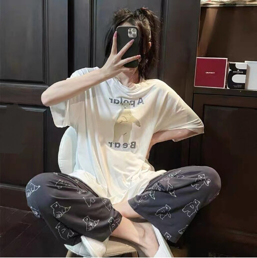 Stylish T-Shirt Women Pajama, Size: M