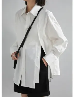 Modern Design Long Women Shirt