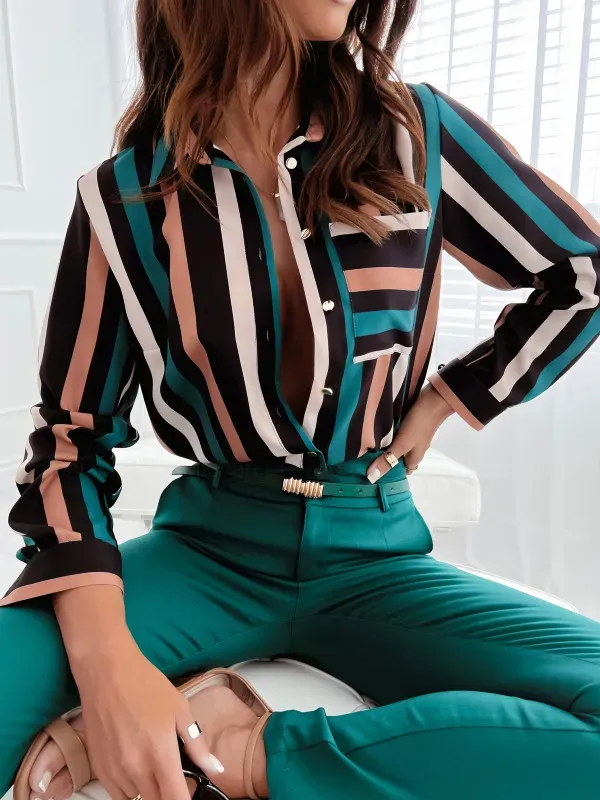 Women&#39;s Striped Beautiful Design Shirt