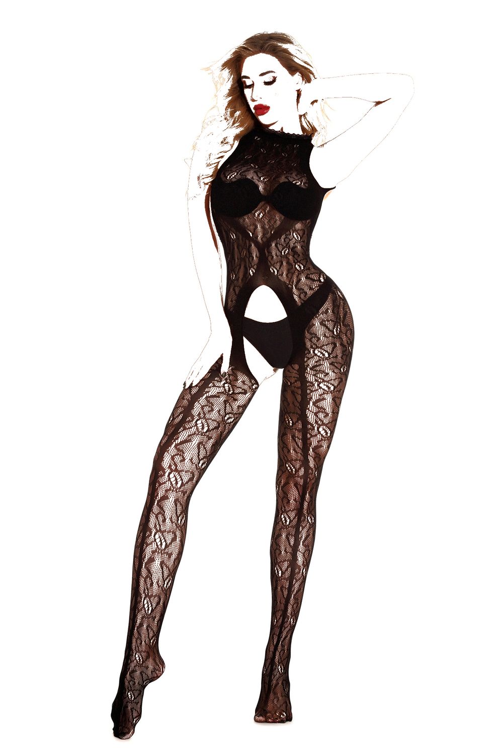 Black Intimate Lace Body Stocking