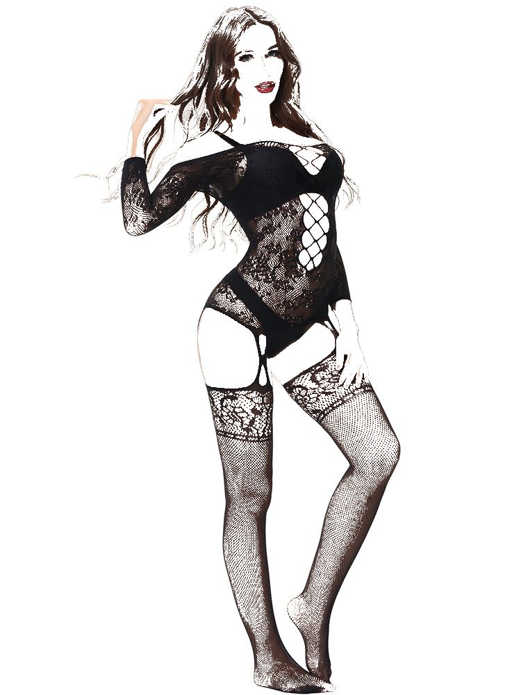 Mesh Full Sleeve Body Stocking