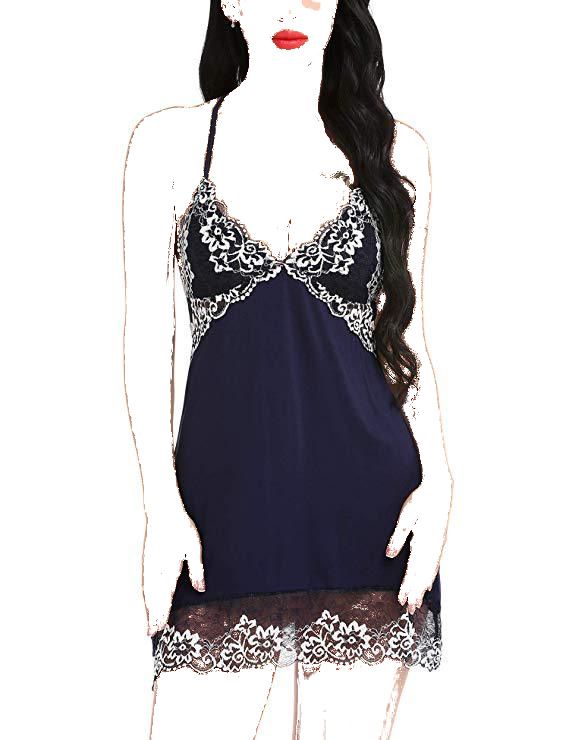 Lace Temptation​ Babydoll Night Dress, Size: S, Color: Black