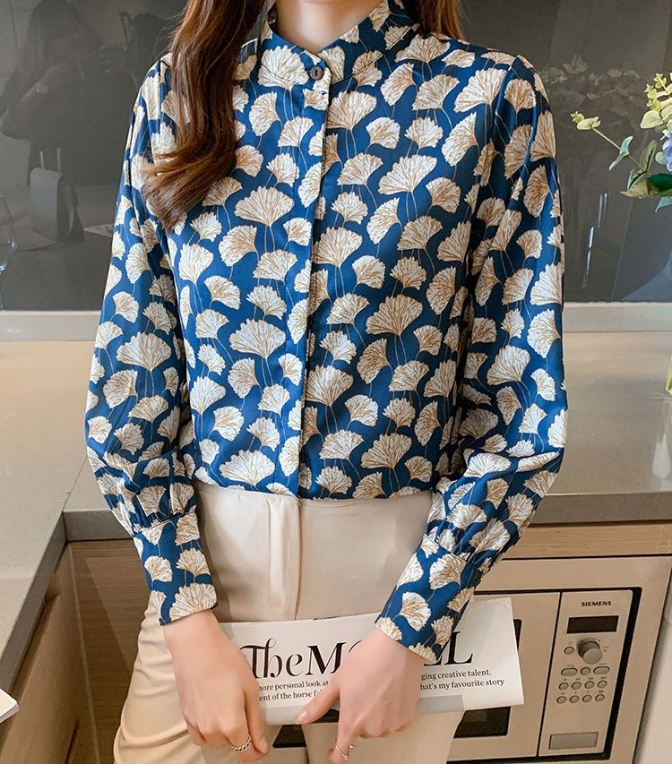 Elegant Floral Print Shirt for Women