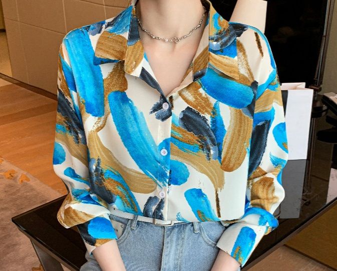 Abstract Paint Brush Shirt