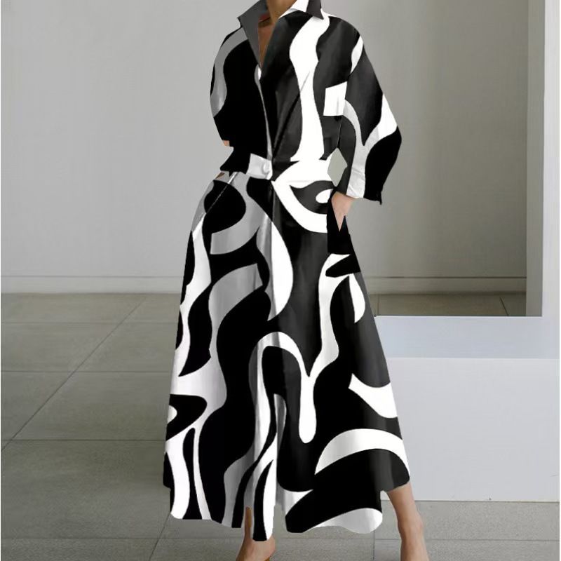 Black Full Sleeve Maxi Women Dress