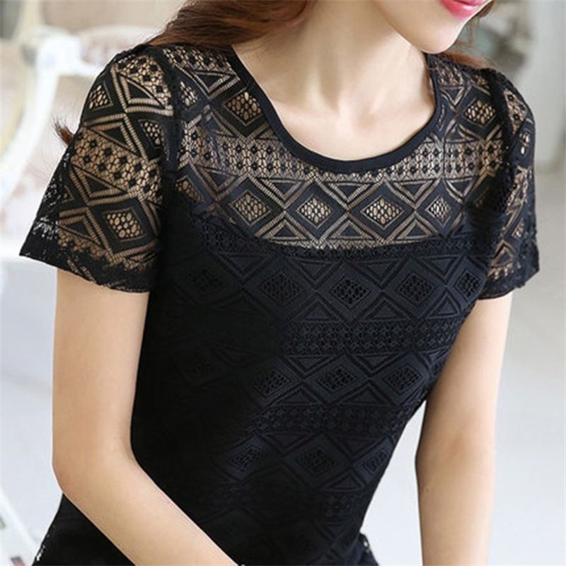 Stylish Lace Design Women t-shirt