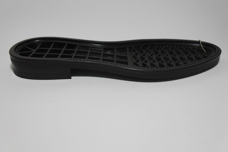 black sole of shoe
