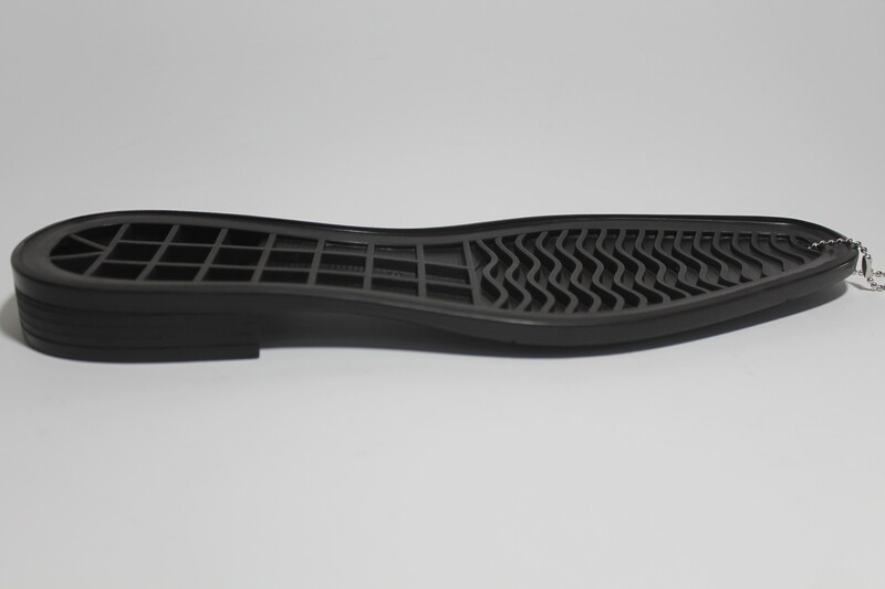 black sole of shoe