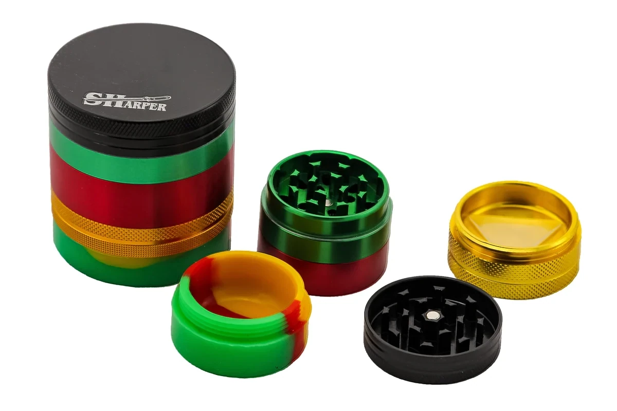 GRINDER W/ SILICON JAR - (1.5&quot;)(40MM)