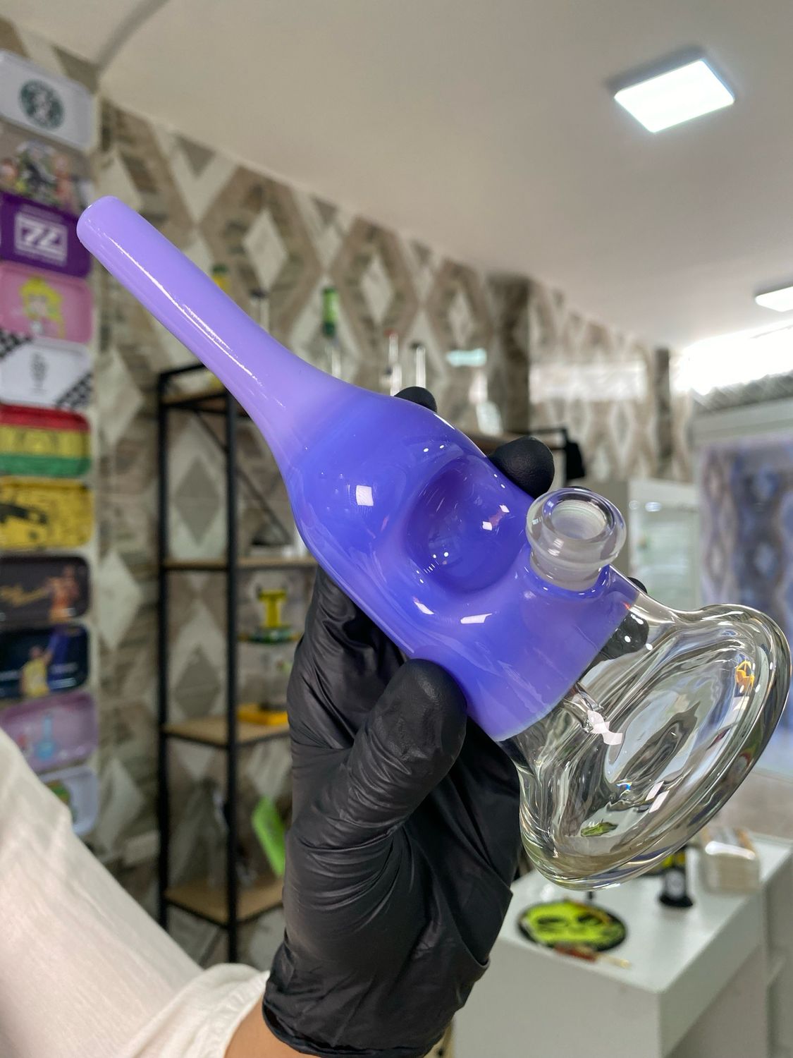 COSTA GLASS SAKI PURPLE BOTTLE